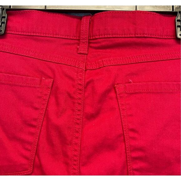 RIDERS by LEE Jeans Women's Size 14P Red Straight Leg Stretch High-Rise Denim - Picture 10 of 14